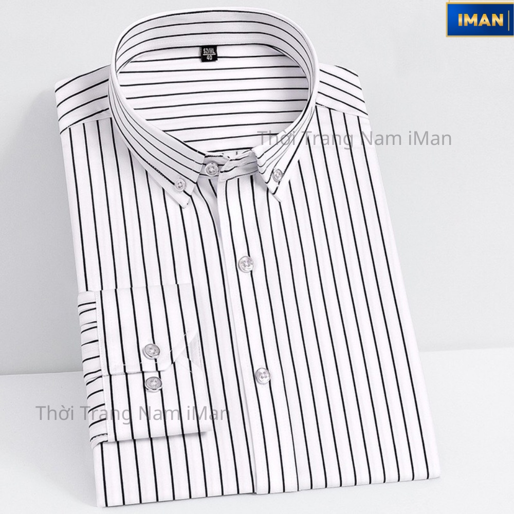 Áo Sơ Mi Nam Kẻ Sọc Dài Tay, Áo Sơ Mi Nam Công Sở Mền Mịn, Bền Đẹp, Thời Trang Cao Cấp