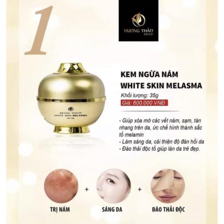 Cao Hỗ Trợ Da Nám, Tàn Nhang Detox White White Skin Melasma 35gr