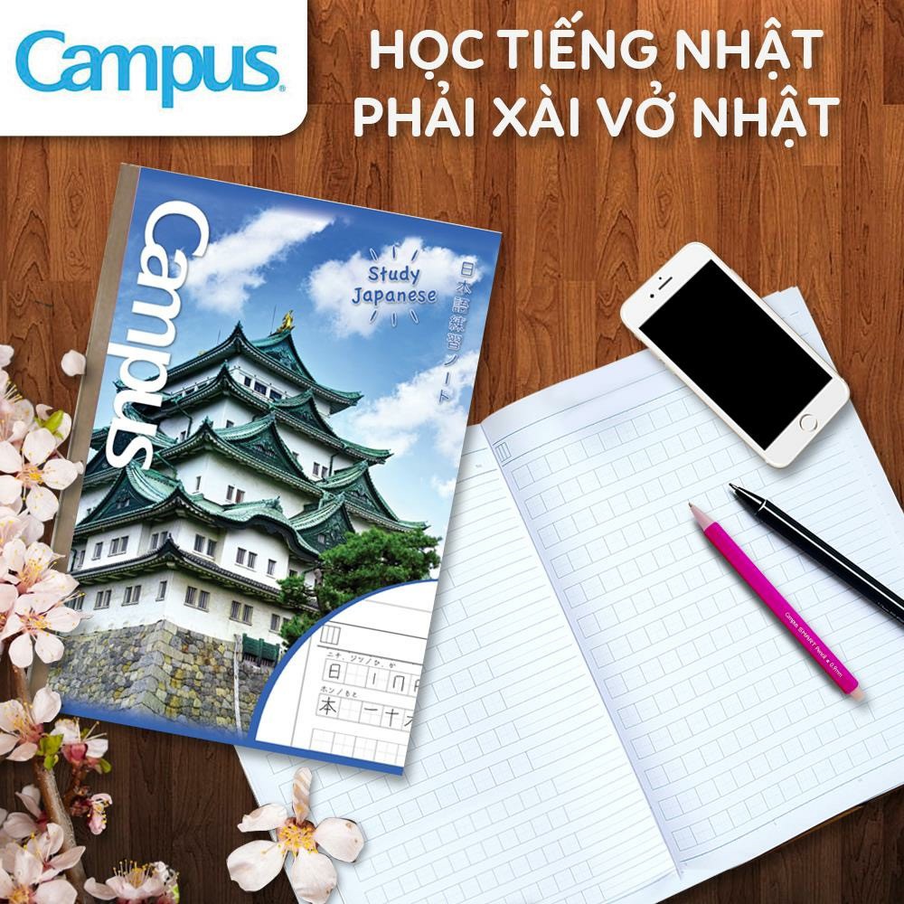 Vở học tiếng nhật Campus ( Giá lẻ 1 quyển)