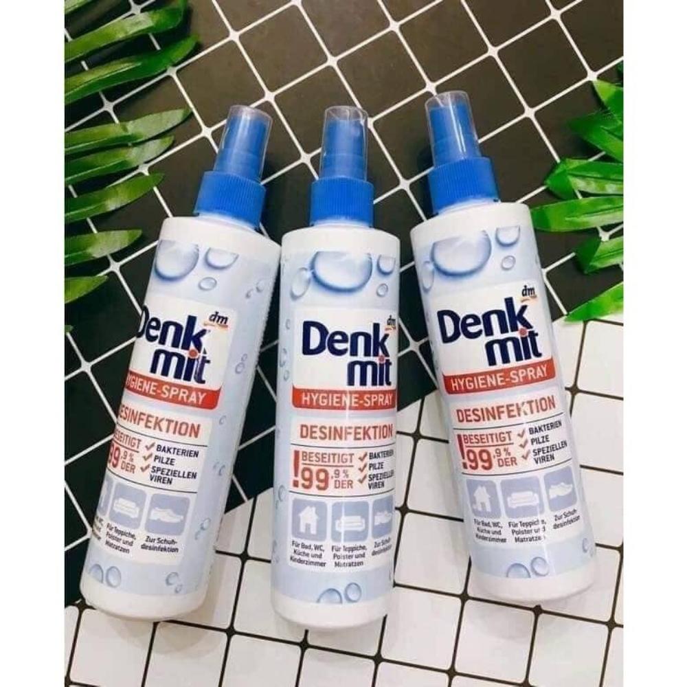 Xịt khử trùng không khí, xịt diệt khuẩn, nấm mốc Denkmit 250ml - Shop Mecici