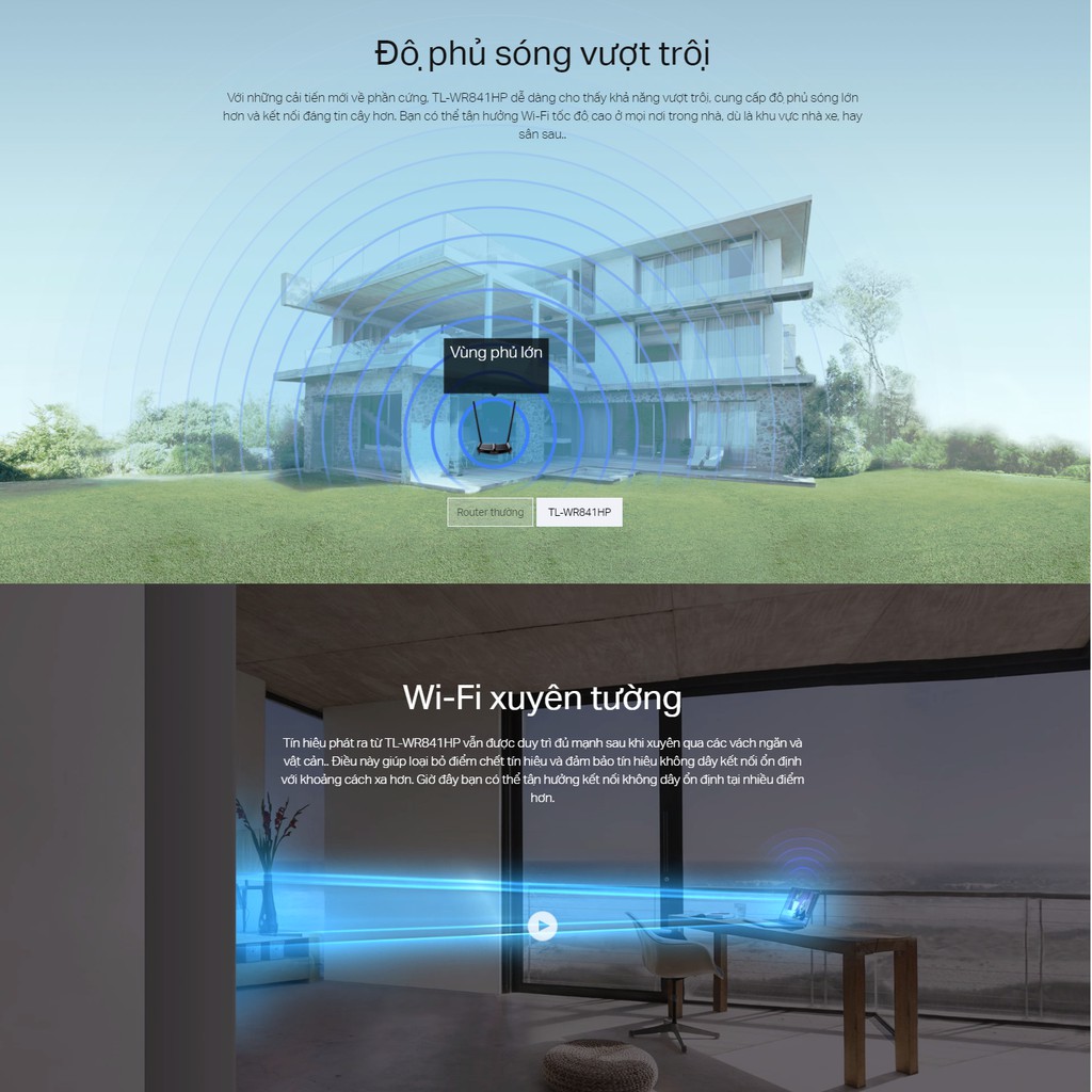 [Hỏa Tốc] Bộ Phát Wifi TP-Link TL-WR841HP Công Suất Cao Chuẩn N 300Mbps