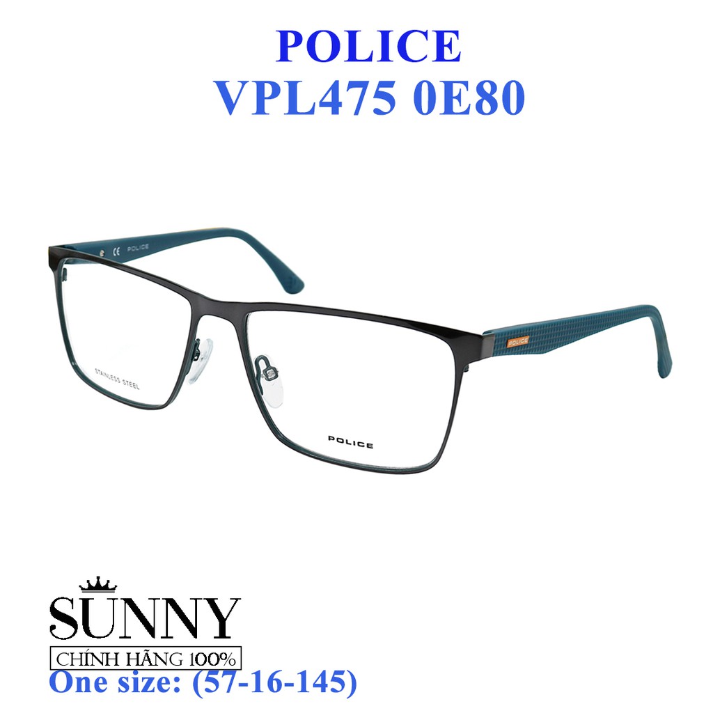 Gọng Kính Unisex Police VPL475