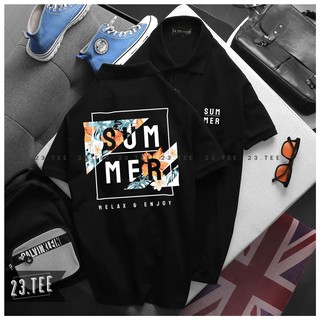 Áo polo cổ bẻ Unisex Enjoy summer vải cá sấu