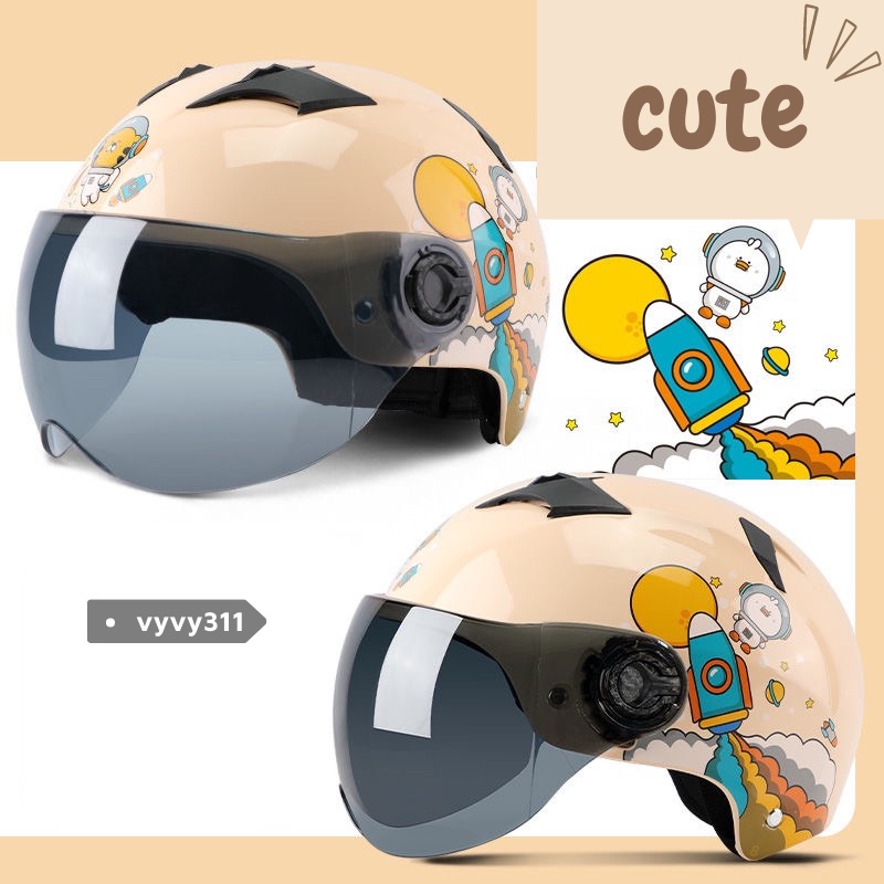MŨ BẢO HIỂM TAI MÈO NHIỀU MÀU CUTE TẶNG KÈM KÍNH CHẮN
