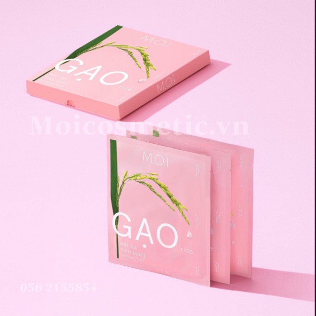 MẶT NẠ GẠO MOicosmetics HỘP 3 MIẾNG