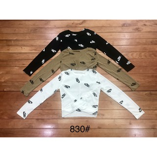 G05.  830.1 ÁO COTTON GIẤY XOẮN BỤNG TAY DÀI