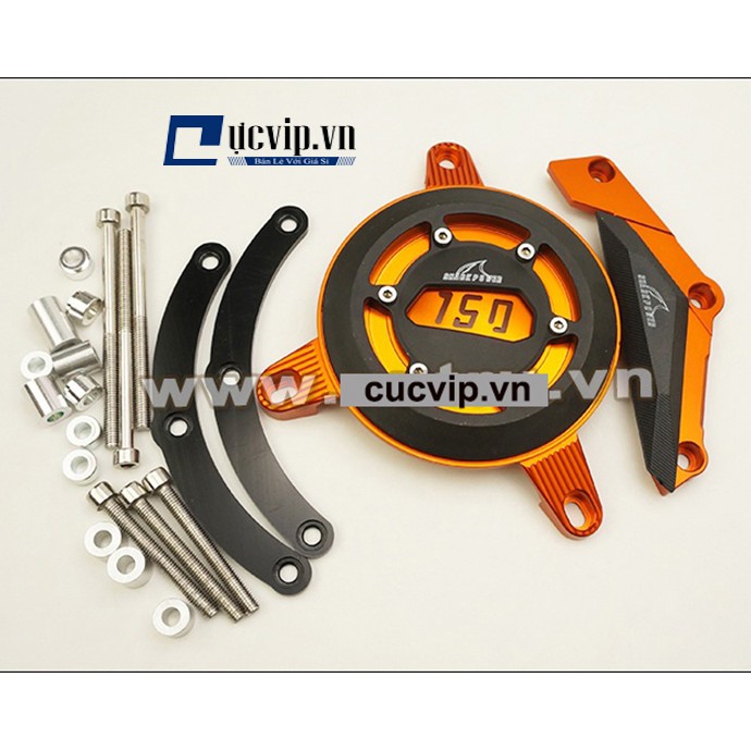 Chụp Lốc Máy Exciter 150 K6 NHôm CNC Shark Power Đẳng Cấp