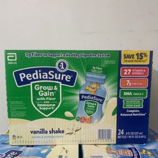 Thùng 24 chai Sữa nước Pediasure Prebiotic Fiber chất xơ vani 237ml Mỹ