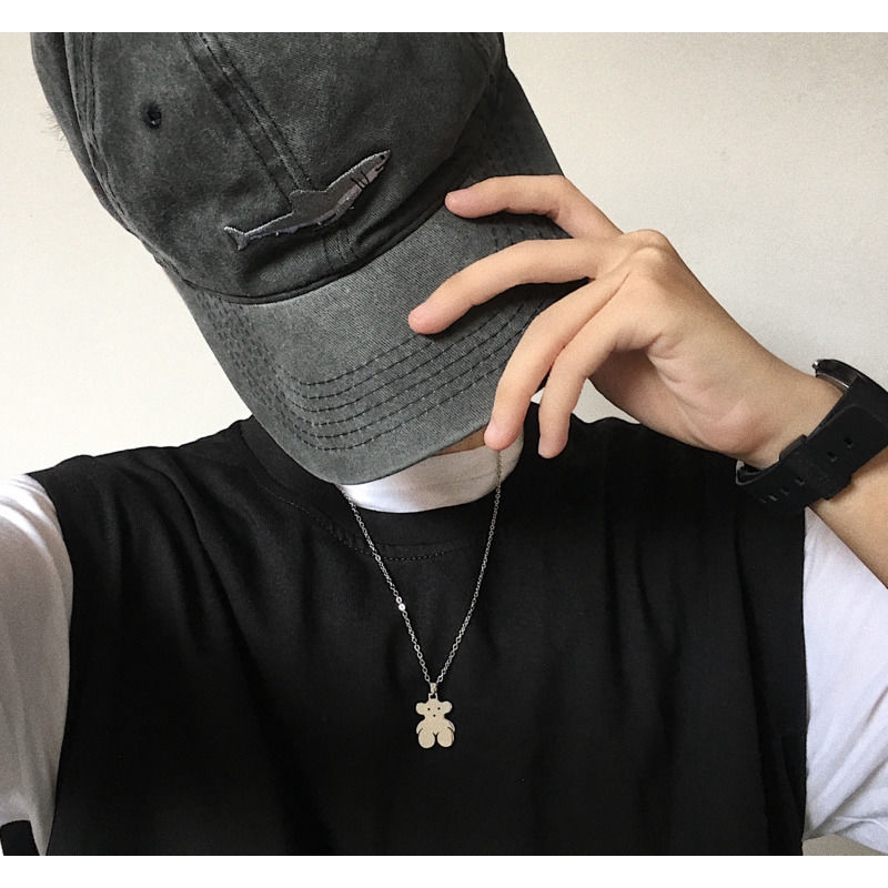 Vòng Cổ Gắn Mặt Hình Chú Gấu Ngộ Nghĩnh Đáng Yêu Hợp Thời Trang