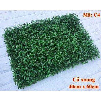 Cỏ nhân tạo treo tường  cải xoong ,cỏ mắt châu ,trang trí quán cà phê ,spa,tiệm tóc ,shop kt  rộng 40 x dài 60 tấm