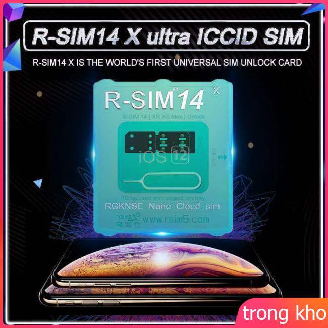 R-SIM 14 RSIM Nano Unlock Card for iPhone XS MAX/XR/XS/8/7/6 4G iOS 12