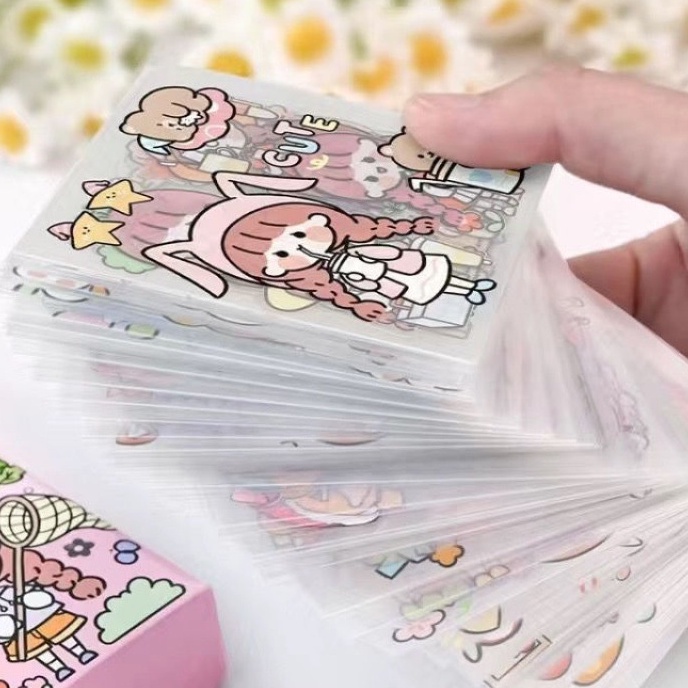 Miếng Dán Sticker Họa Tiết Hoạt Hình Trang Trí