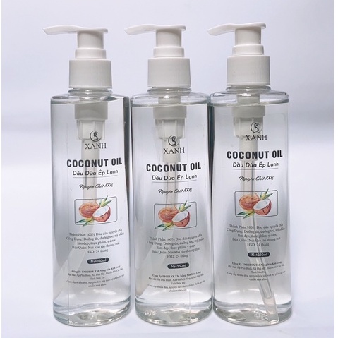 Dầu Dừa Ép Lạnh Nguyên Chất 250ml