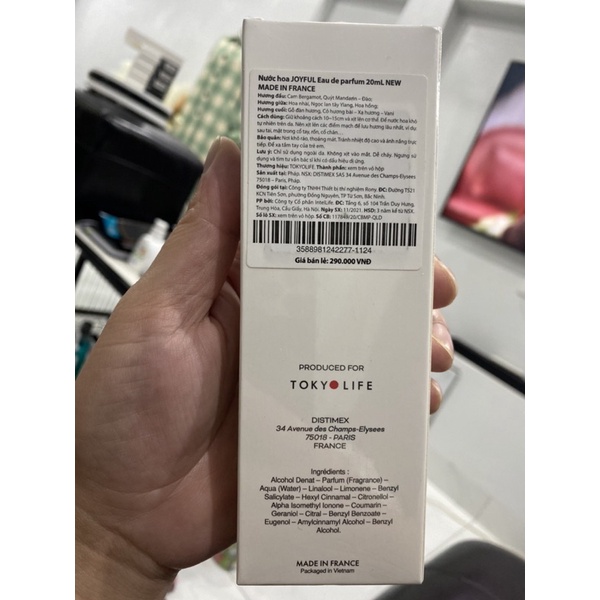 Nước hoa Pháp [ số 6] JOYFUL Eau de parfum 20ml-24ml new made in France dành cho nữ