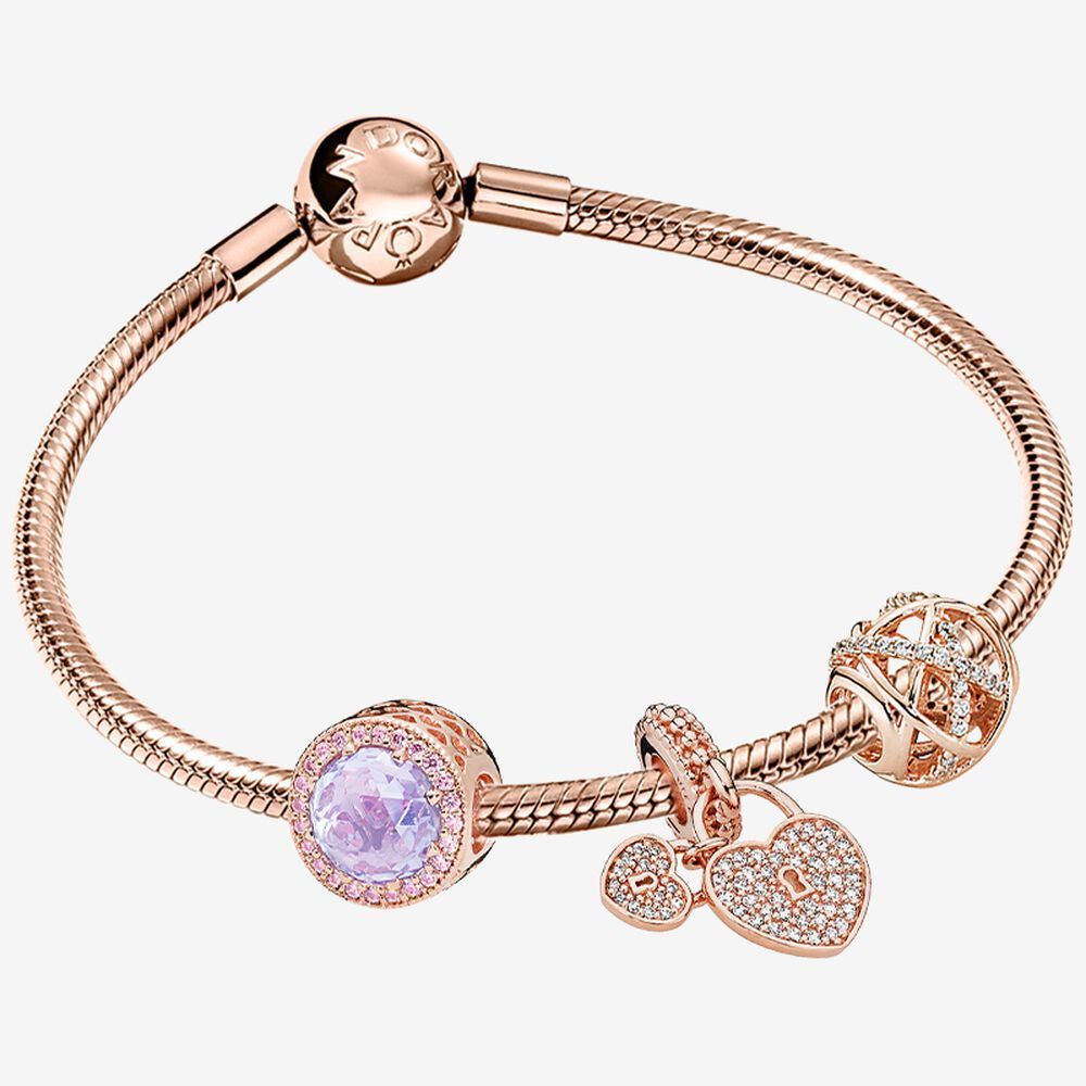 Pandora Vòng Tay Hoa Hồng Mềm Mại Đáng Yêu