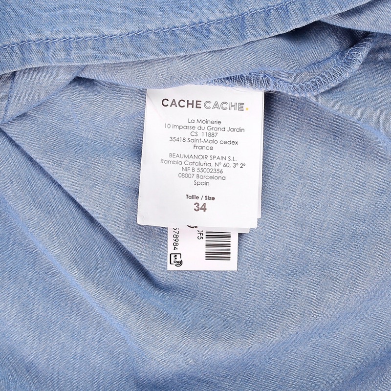 Áo sơmi denim C@che C@che xuất Pháp