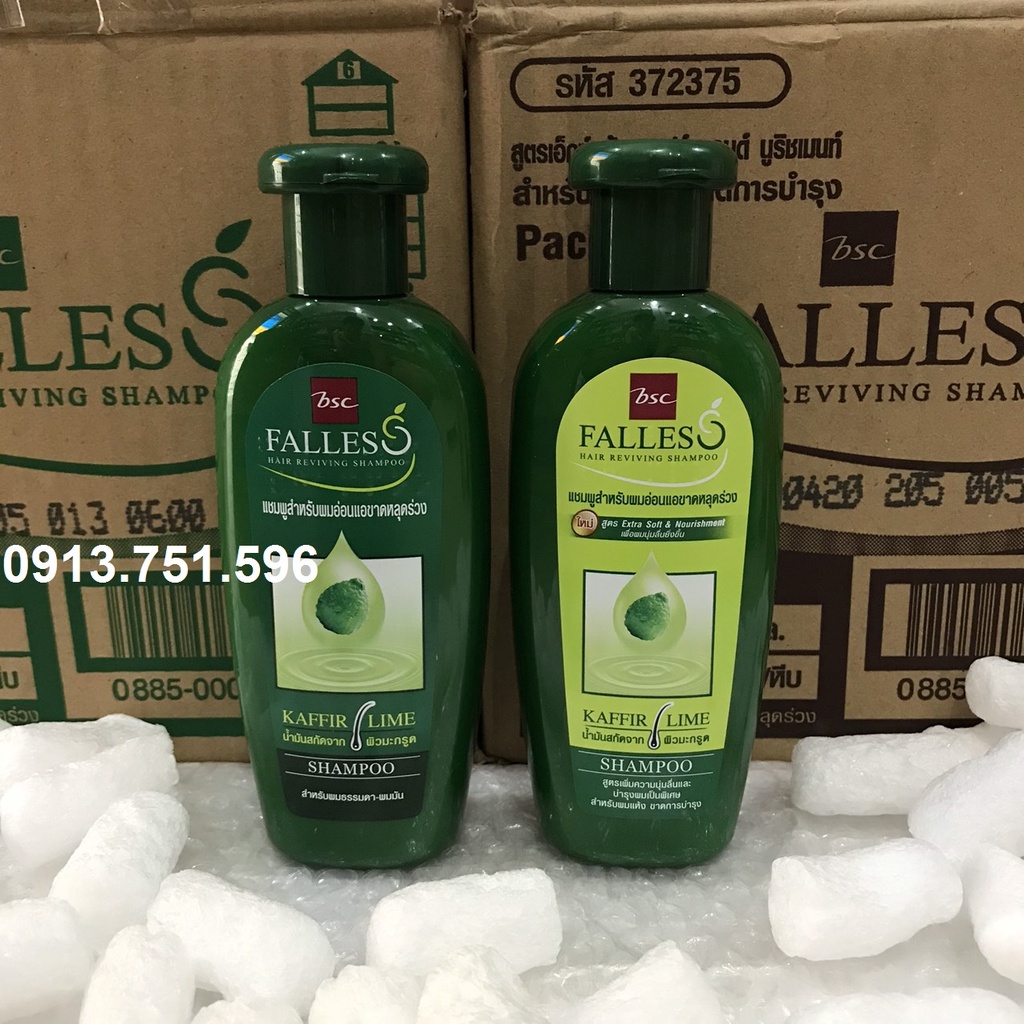 Dầu gội; dầu gội xả ngăn rụng tóc, kích thích mọc tóc Falless 180ml Thái Lan