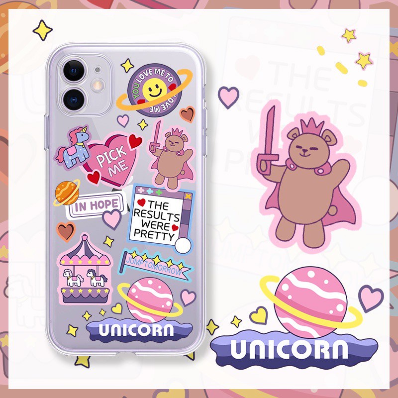 Ốp Điện Thoại Silicon Trong Suốt Viền Màu Cho Iphone12Mini / 12 / 12pro / 12promax / 11 / 11pro / 11promax / X / Xs / Xr / Xsmax6 / 6s 6plus / 7 / 8 / 7plus / Se2