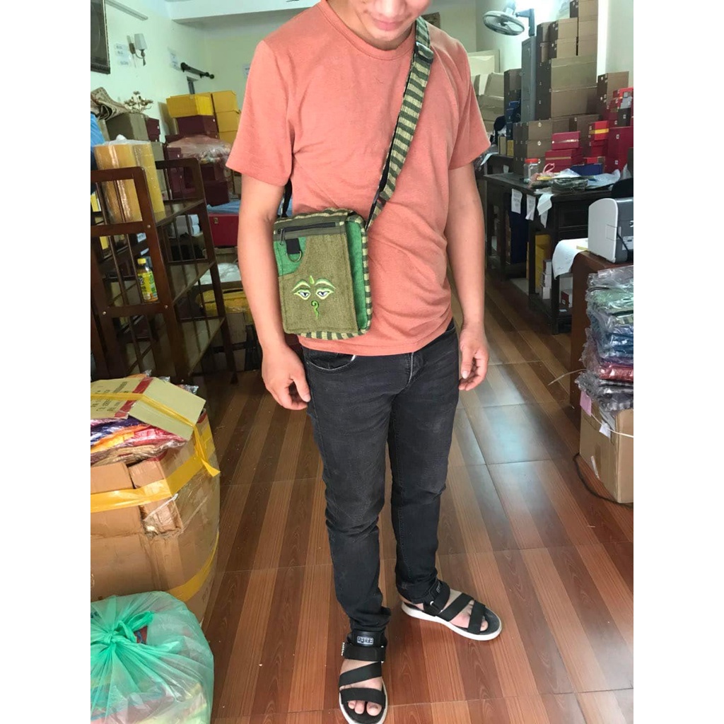 [PHÁP BẢO MINH CHÂU] Túi vải Nepal 100% cotton