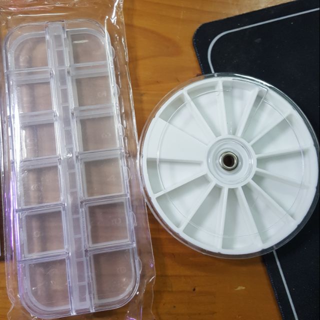 hộp đựng đá nail 12 ô
