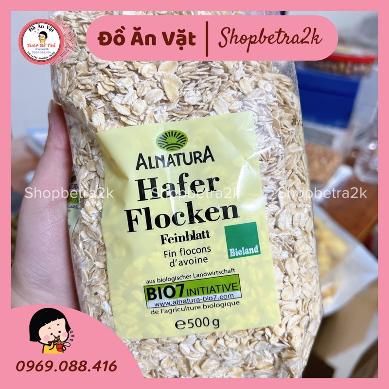 Yến mạch hỗ trợ giảm cân đẹp da Hafer Flocken [bịch 500gr]