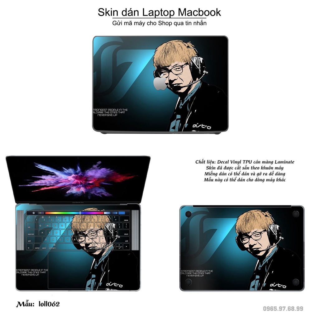 Skin dán Macbook mẫu Liên Minh Huyền Thoại (đã cắt sẵn, inbox mã máy cho shop)