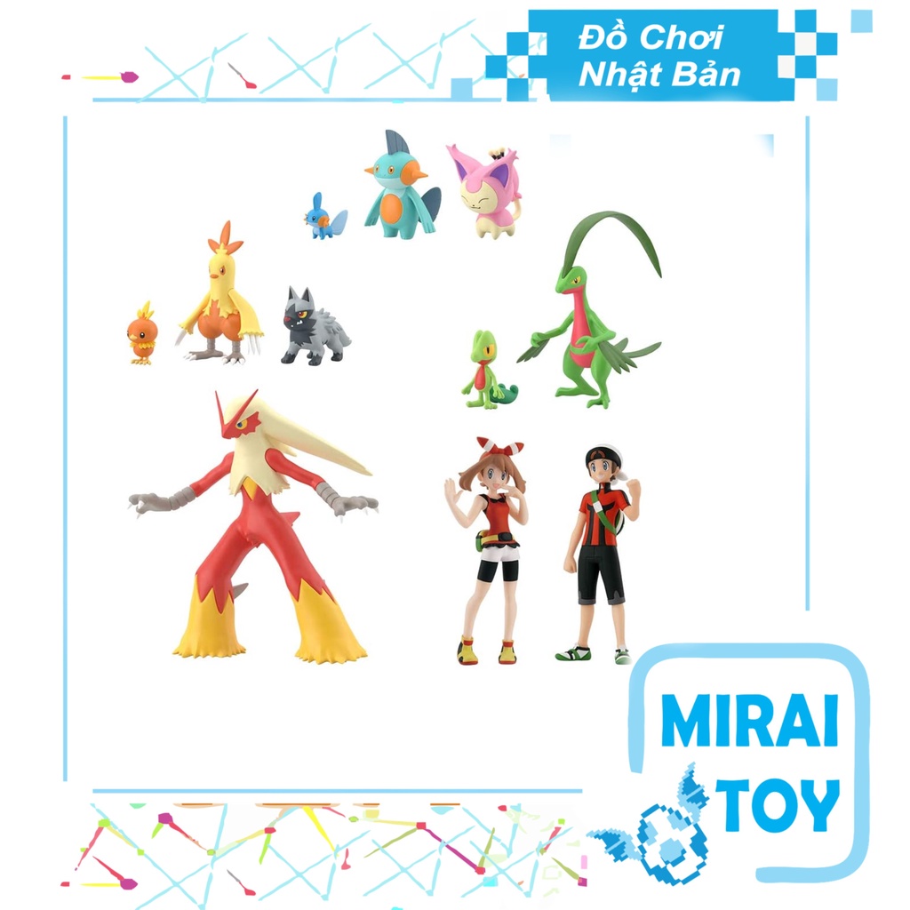 &lt;Có sẵn&gt; Mô hình Pokemon Scale World Tỷ lệ 1/20 Hoenn Set