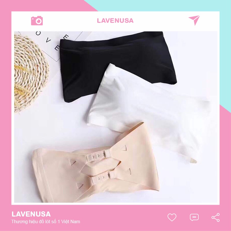 Áo bra quây đúc su không dây đệm mỏng không gọng freesize 40-58kg LAVENUSA AL70