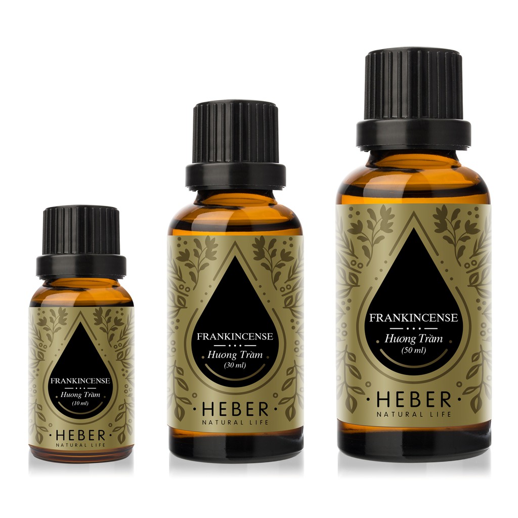 Tinh Dầu Hương Trầm Frankincense Heber Natural Life, Cao Cấp Nhập Khẩu, Thiên Nhiên Nguyên Chất, Chai 10ml/30ml/50ml