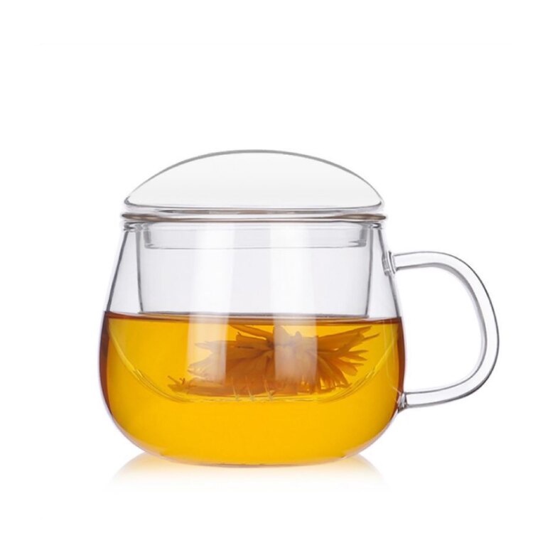 Cốc pha trà thủy tinh chịu nhiệt có lõi lọc TTT02 - 300ml
