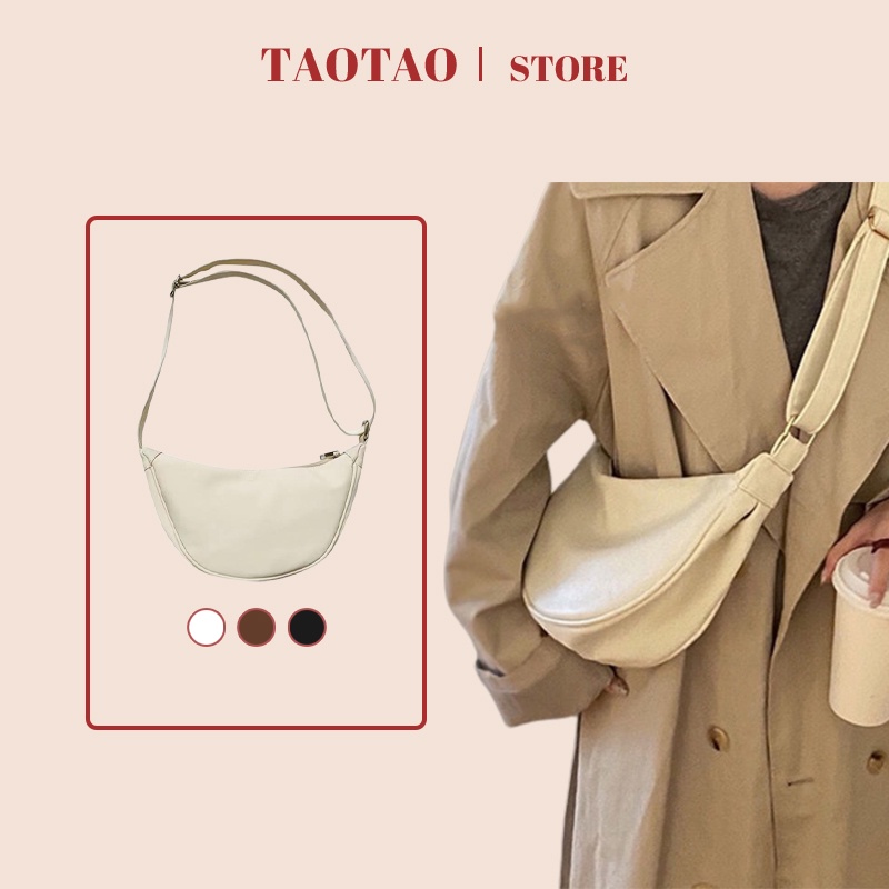 Túi đeo chéo thời trang túi bao tử da cao cấp túi kẹp nách cá tính đi học đi chơi