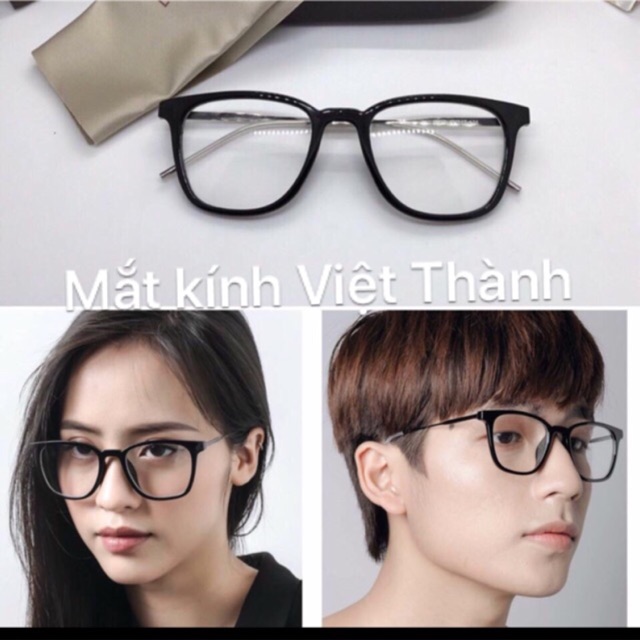 kính vuông màu độc kính giả cận dẻo
