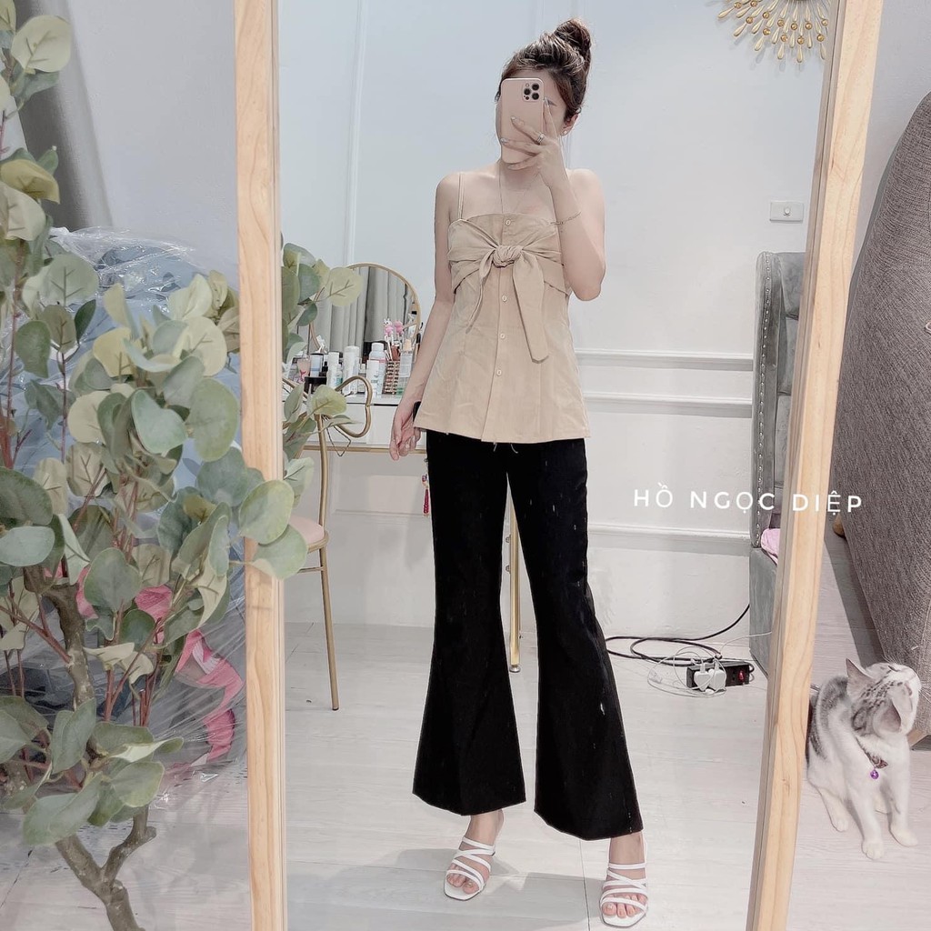 Set đồ nữ cá tính, set quần lửng áo quây đi chơi sang chảnh mùa hè đẹp 8A00060 | BigBuy360 - bigbuy360.vn