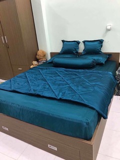 Bộ chăn ga gối phi lụa Thái Tuấn 100% loại 1