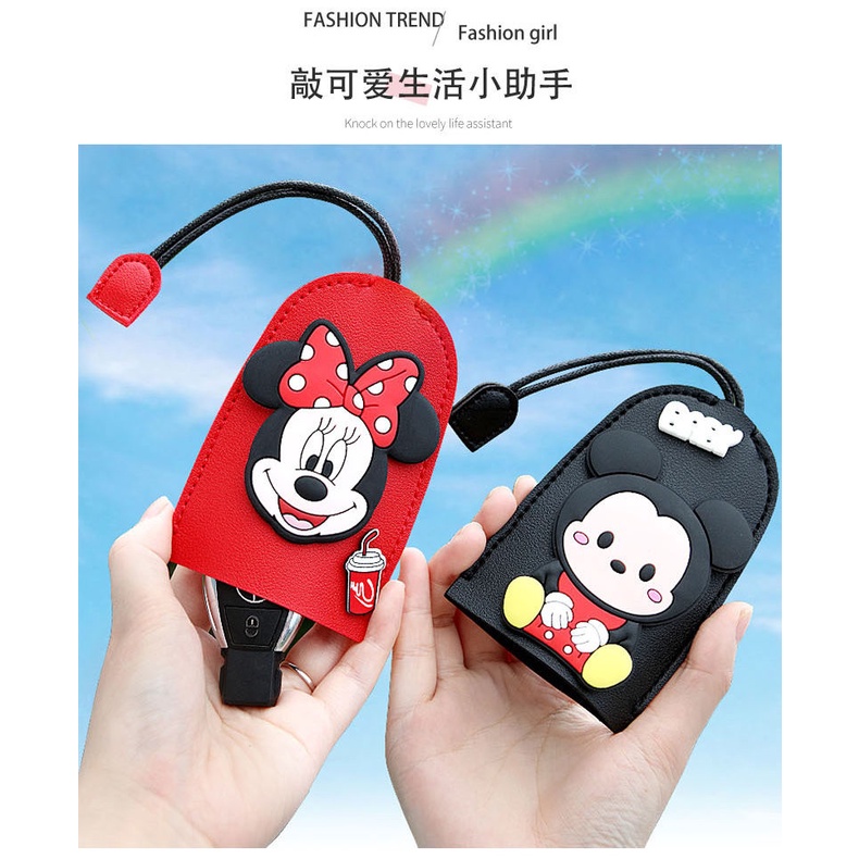Bao Da Đựng Chìa Khóa Xe Hơi Kiểu Hoạt Hình Phong Cách Hàn Quốc Sáng Tạo