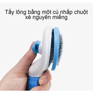 lược chải lông có nút bấm