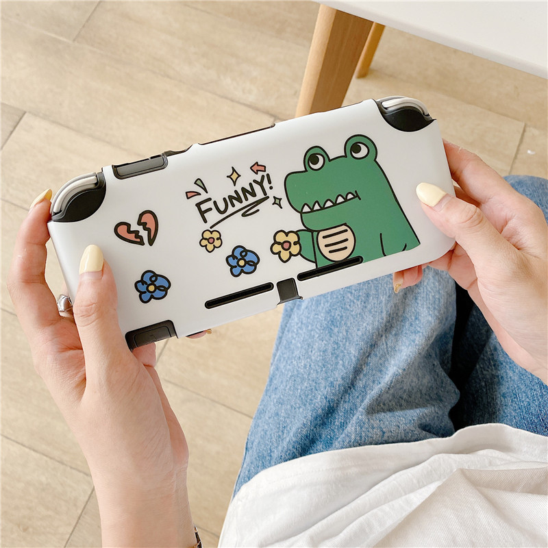 Ốp Silicon Bảo Vệ Máy Chơi Game Nintendo Switch Lite Hình Khủng Long / Cá Mập Độc Đáo