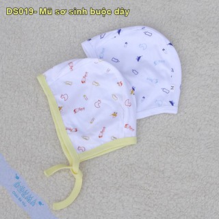 Combo 5 mũ Dokma - Mũ sơ sinh buộc dây cho bé