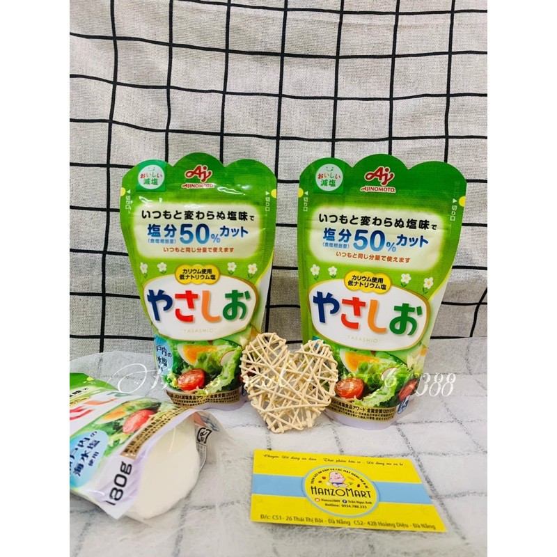 Muối nhạt giảm 50% độ mặn Ajinomoto Nhật Bản