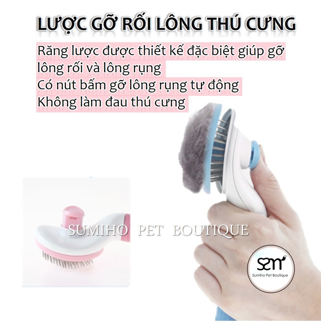 Lược chải và gỡ rối lông cho chó mèo - Lược chải bông lông