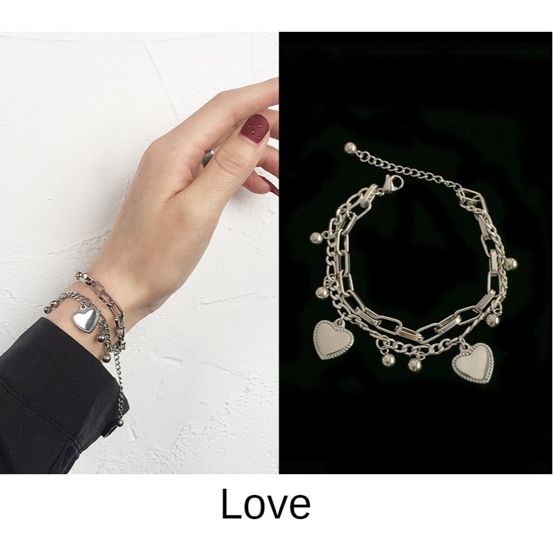 Vòng Tay Chất Liệu Thép Titan Mặt Hình Cây Thánh Giá B723