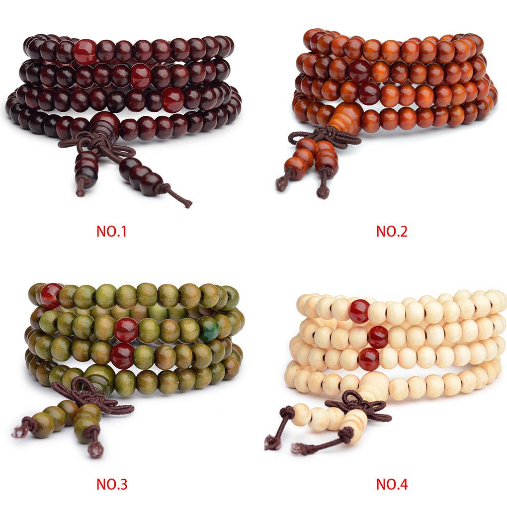[toyman] Vòng Tay Chuỗi Hạt Gỗ 108 Hạt Cầu Nguyện Unisex