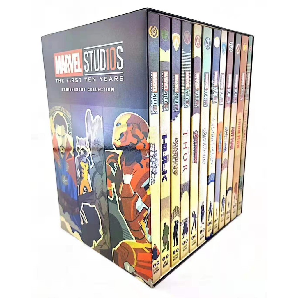 Bộ nhập - Marvel Studios The first ten years anniversary 12 book box set collection