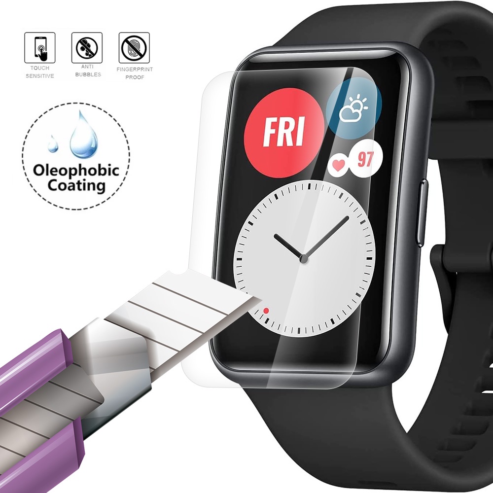 1 Miếng Dán Màn Hình Bằng TPU HD Hydrogel Mềm Trong Suốt Bảo Vệ Toàn Diện Cho Đồng Hồ Thông Minh Huawei Watch Fit / Honor Watch ES