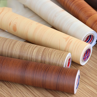 Giấy Dán Tường Tự Dính Họa Tiết Vân Gỗ Chống Nước Trang Trí Phòng Ngủ