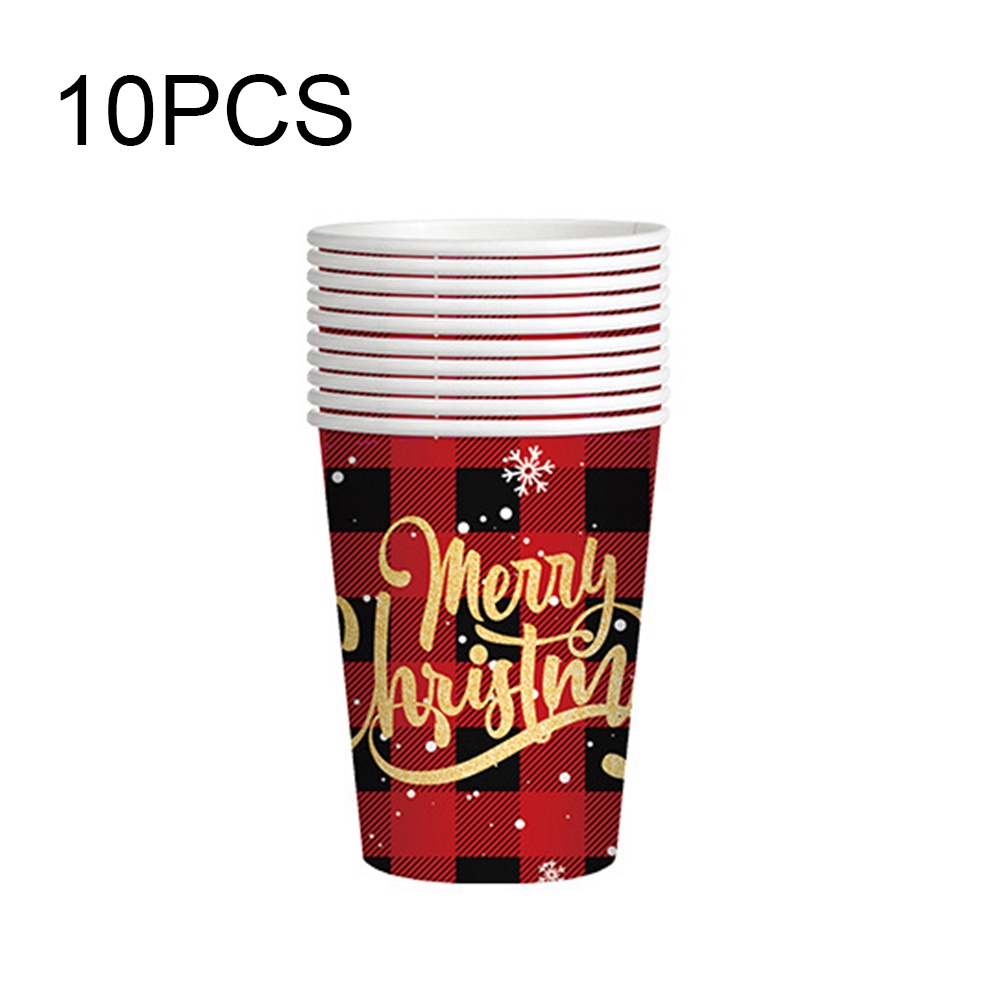 Bộ Cốc Giấy Dùng Một Lần Chủ Đề Giáng Sinh Mới
