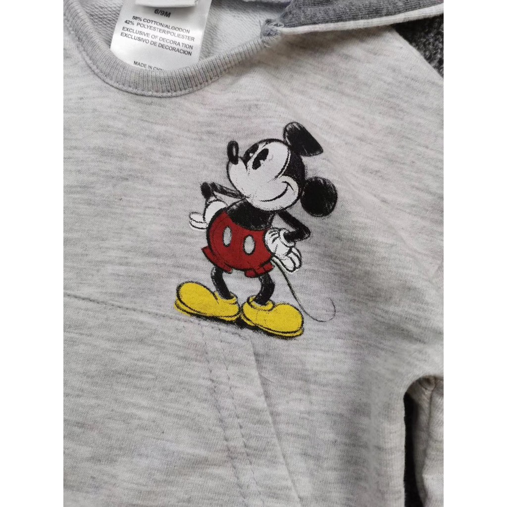 Bộ micky bé trai mũ có tai cho bé