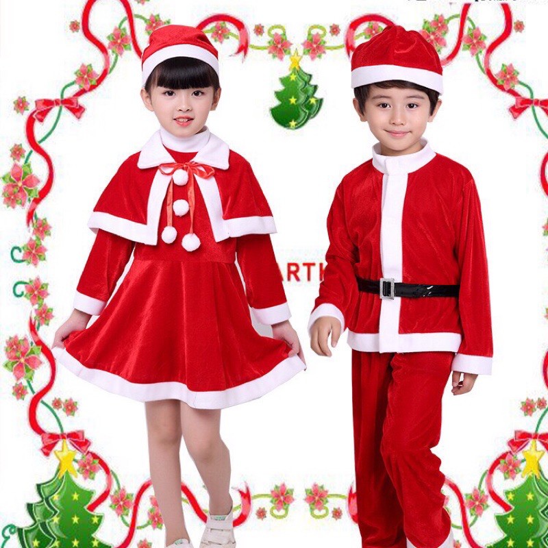 bộ ông già noel, váy noel xinh bé gái