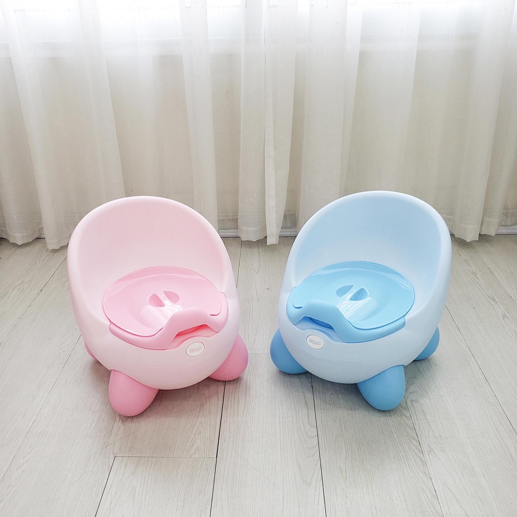 [Haobaby shop] Bô cho bé đi vệ sinh Kiu Kiu Holla có tựa lưng - ghế bô cho bé gái, bé trai (bô ngồi trẻ em)