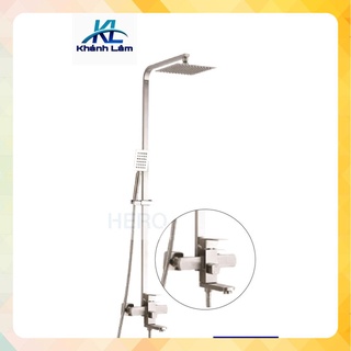 Bộ Sen Cây Tắm Đứng Nóng Lạnh INOX 304 Cao Cấp SCI03 và tay sen tắm và dây sen